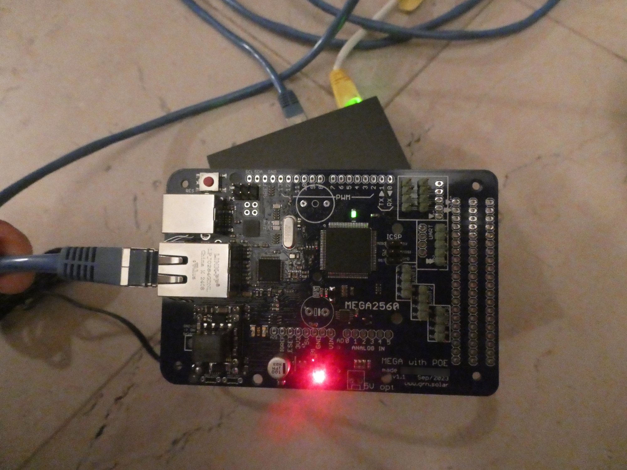 Arduino Mega with POE | grn.solar