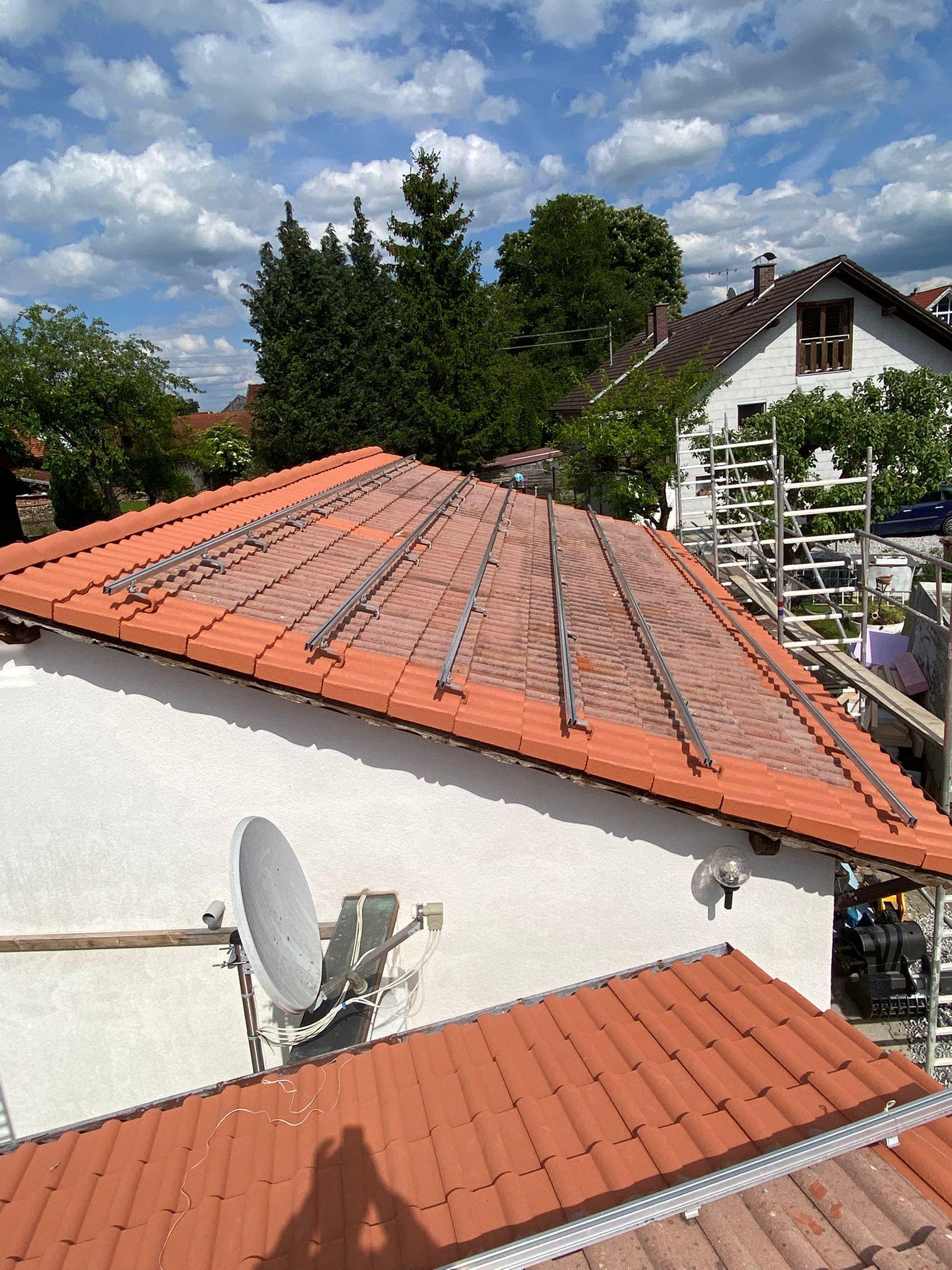 first roof again (South) before cable installation