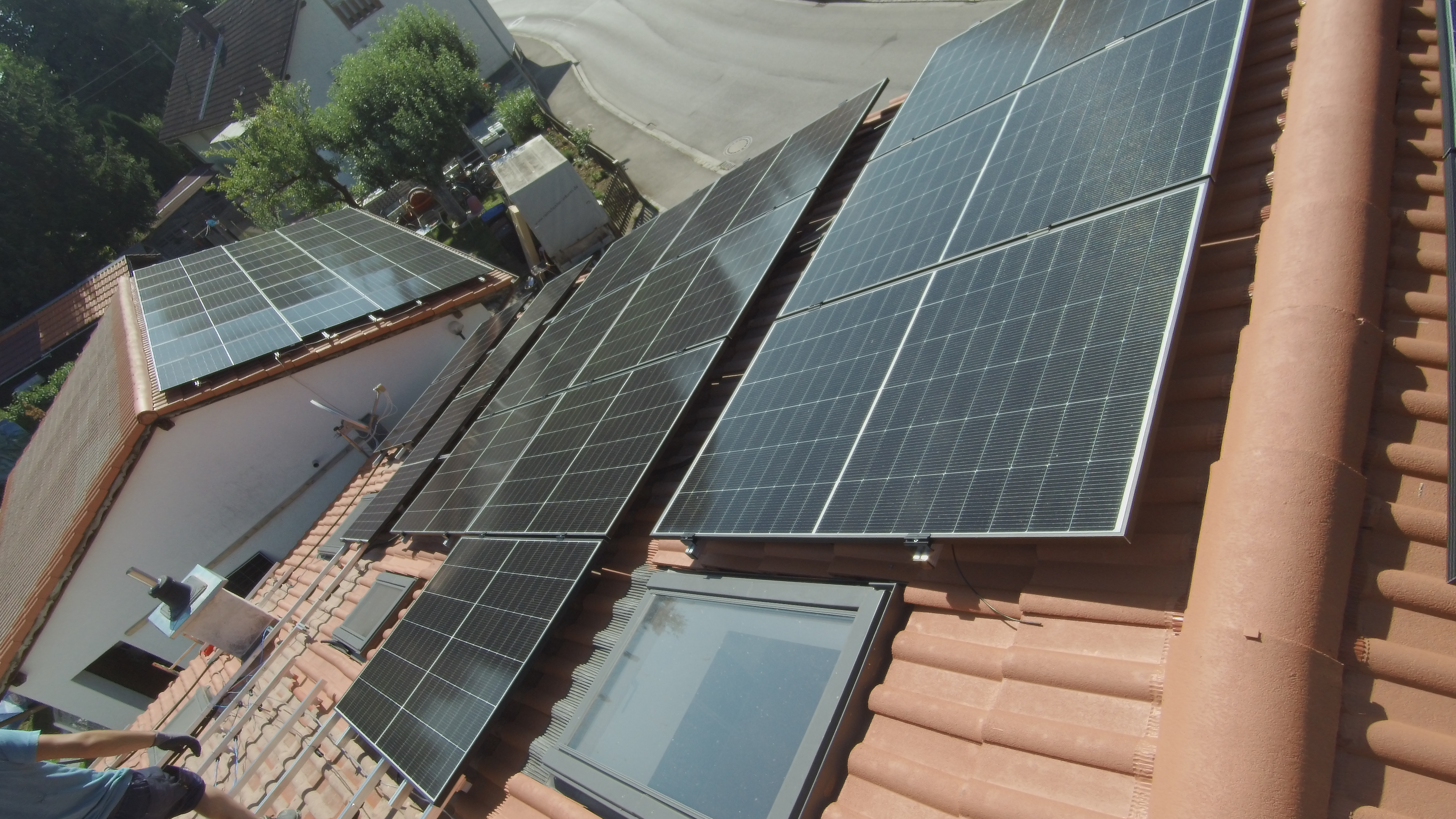 first and second roof, with modules