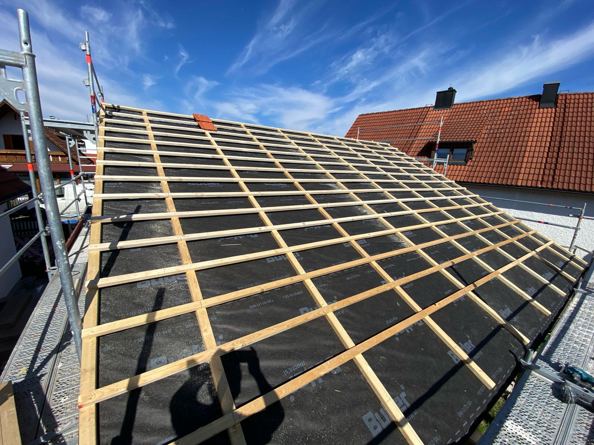 freshly renovated garage roof