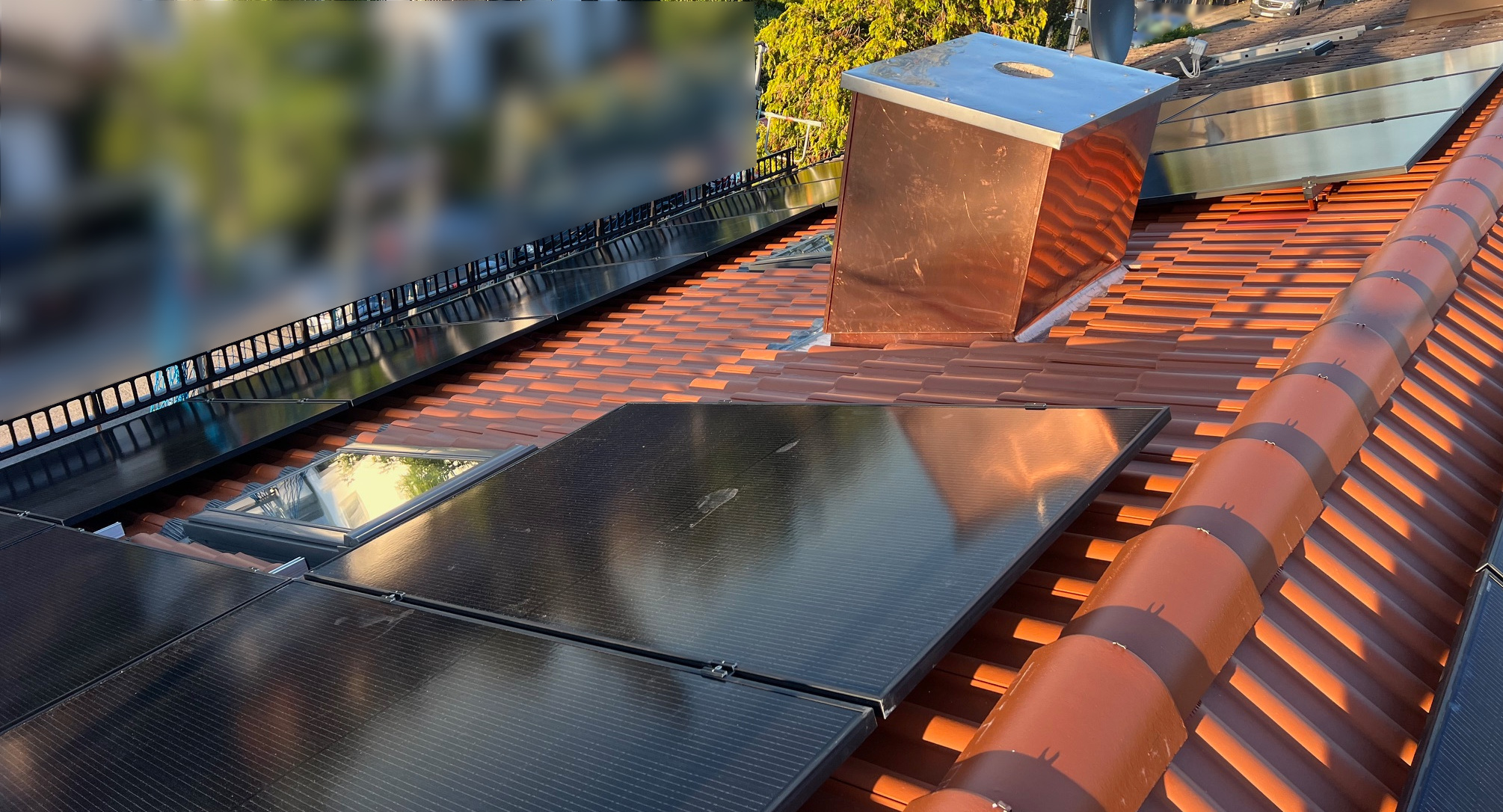 module in place, North facing part