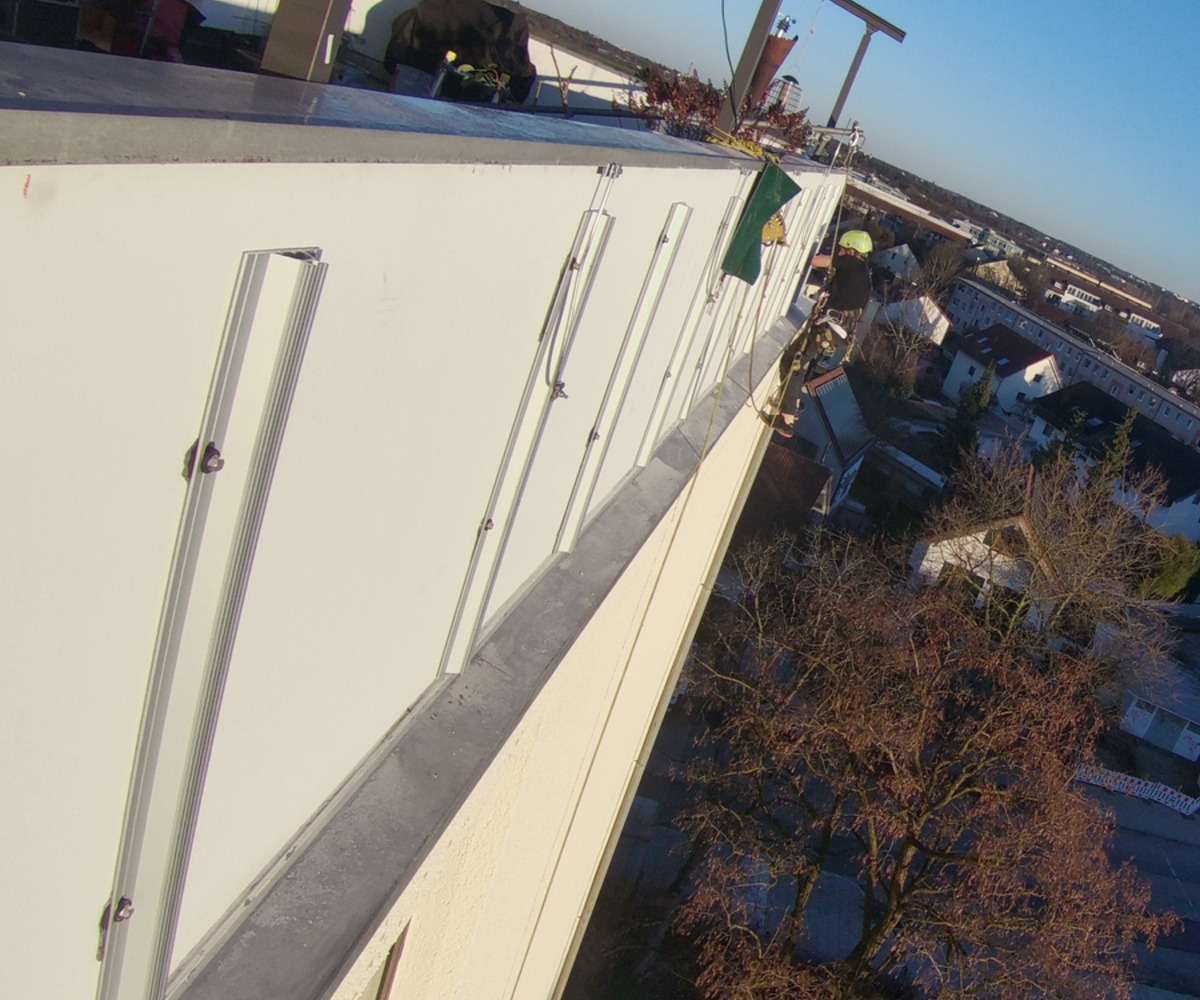 installation, side view